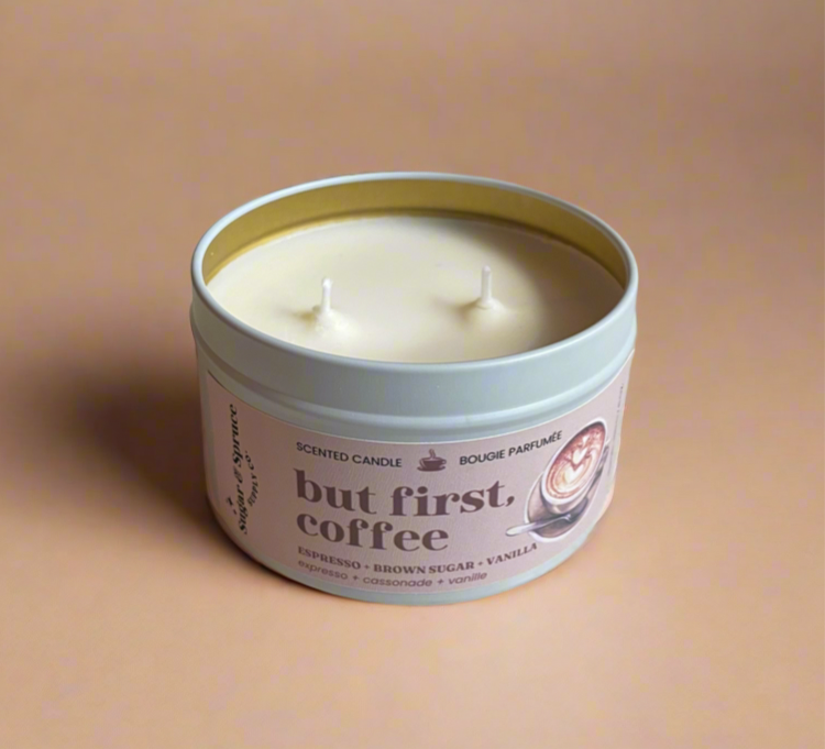 But First, Coffee - Candle - espresso + brown sugar + vanilla