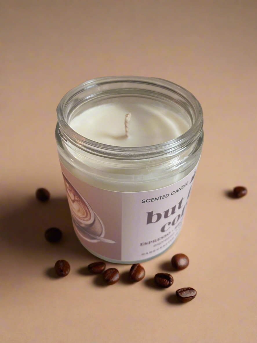 But First, Coffee - Candle - espresso + brown sugar + vanilla