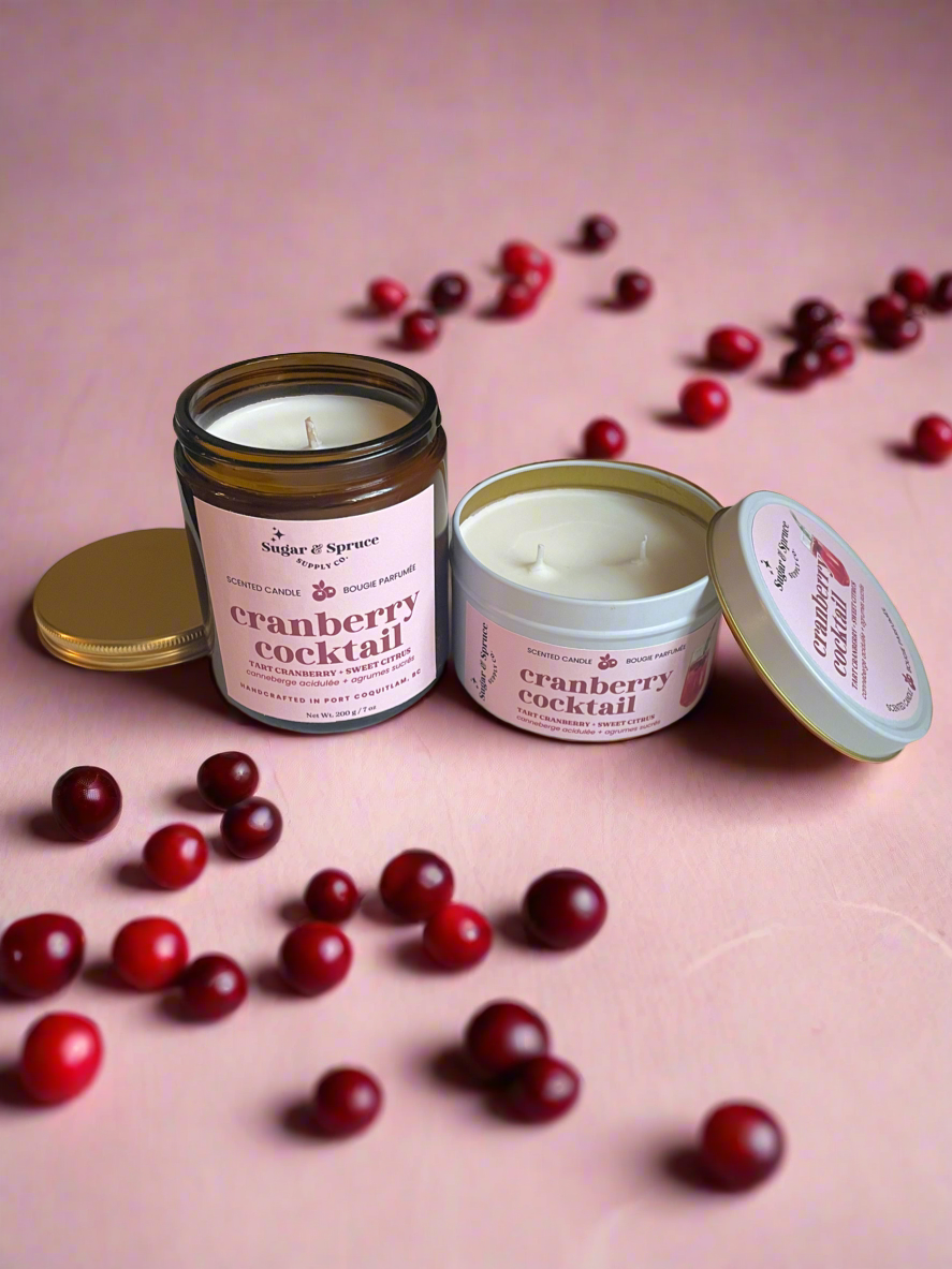 Hand-Poured Coconut Soy Candles • Glass Jar