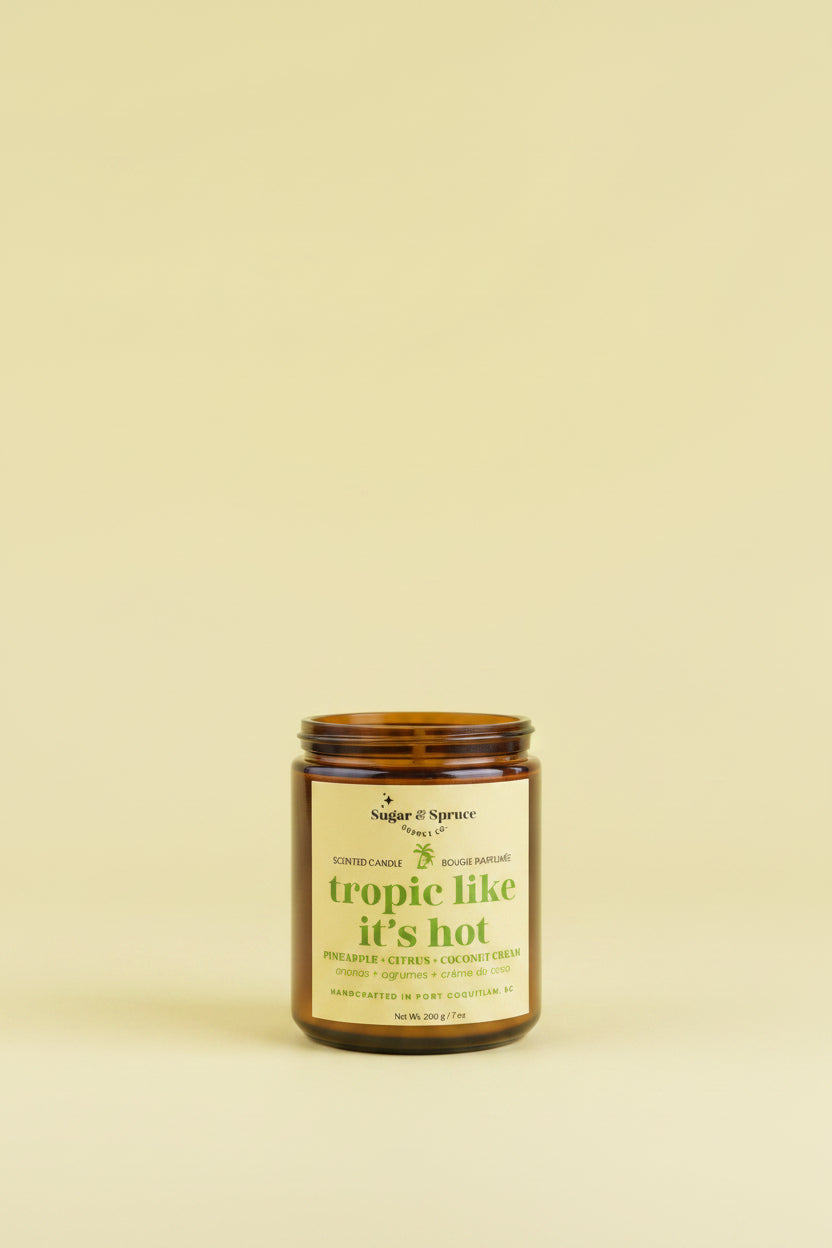 Hand-Poured Coconut Soy Candles • Glass Jar