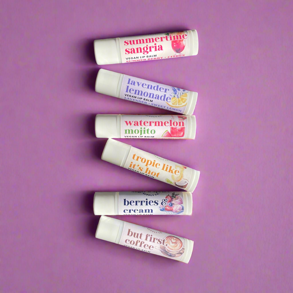 Vegan Lip Balm - Assorted Flavours (untinted)