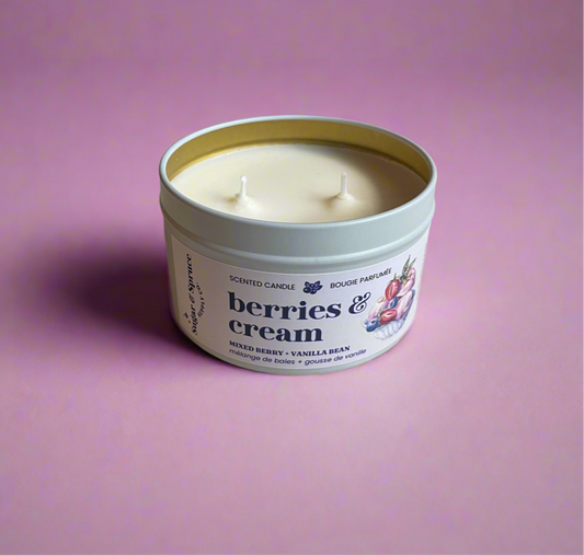 Berries & Cream - Candle - raspberry + blackberry + blueberry + vanilla bean
