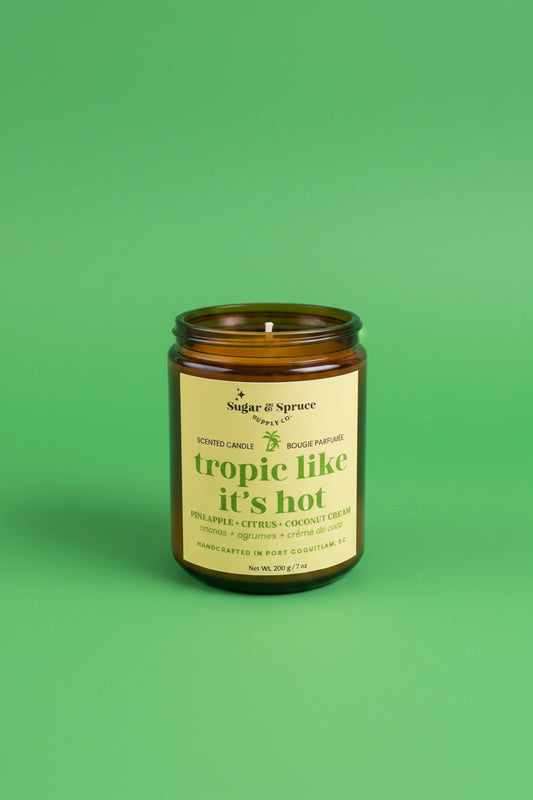 Hand-Poured Coconut Soy Candles • Glass Jar